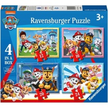 Toy Universe Tlapková patrola Paw Patrol 4v1 s progresivní obtížností 12 16 20 a 24 dílků