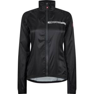 Castelli Дамско яке Castelli Womens Squadra Stretch Wind-Resistant Performance Cycling Jacket - Light Black