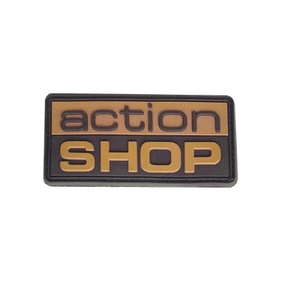 Nášivka 3D Actionshop - písková Actionshop