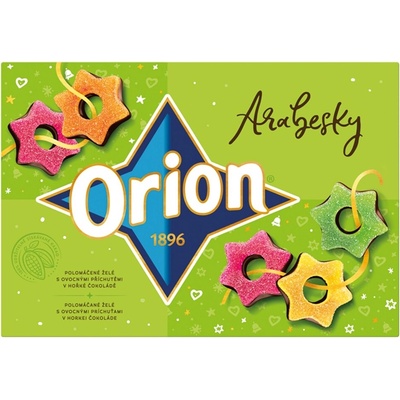 Orion Arabesky želé polomáčené v čokoládě 209 g – Zboží Dáma