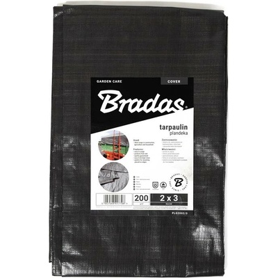 Bradas plachta GRAY 200 g/m2 2 x 3 m PLG2002/3