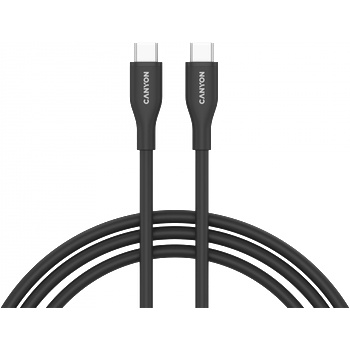 CANYON cable CC60SC10 C-C 60W 1m Silicon Black (AS-CNS-CC60SC10B)