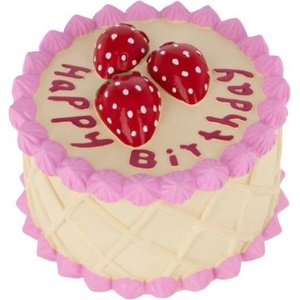 Kerbl Latex Birthday Cake - Играчка Торта, със звук, 10 см, Германия - 86281