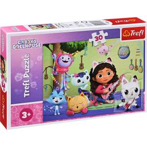 Trefl Пъзел Trefl от 30 части - Къщичката за кукли на Габи (18301) - baby
