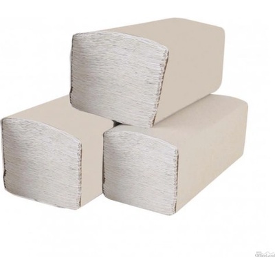Big Soft zig zag ZZ skládané do zásobníkov jednovrstvové šedé 200 ks