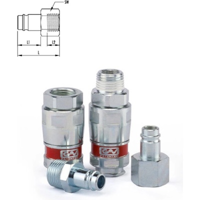 GAV VSUVKA RYCHLOSPOJKY MAGNUM STL.VZDUCH 1/2" vnitřní závit