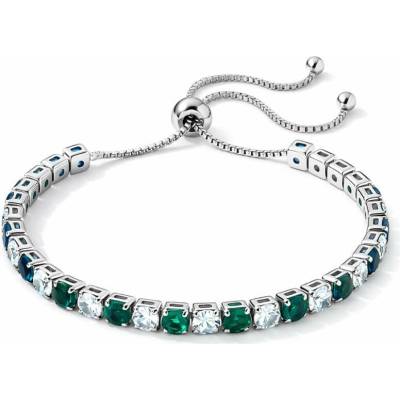 Sisi Jewelry Náramek se smaragdovými zirkony Cianoti NR2323-KSB00001 Zelená 26 cm