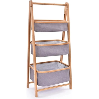 VEYRA Skladací bambusový regál 97,5 cm