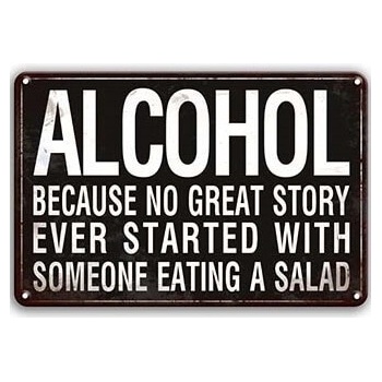 Ceduľa Alcohol