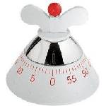 A di Alessi Таймер Kitchen Timer Achromatics бял (a09 w)