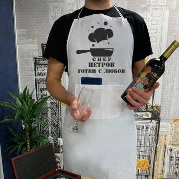 Image 1 of Art gift Престилка - Шеф Петров готви с любов
