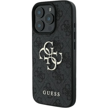 GUESS Удароустойчив кейс Guess за Apple iPhone 16 Pro Max hardcase 4G Big Logo черен (GUHCP16X4GMGGR)
