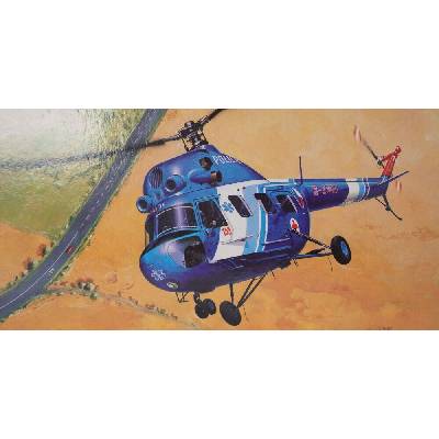 Směr Model helikoptéra Vrtulník Mi 2 Policie 1:48