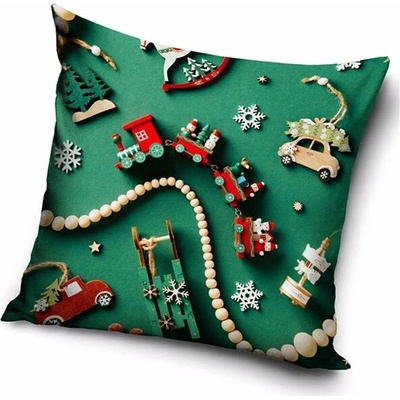 TipTrade vianočná Drevený vláčik 40 x 40 cm