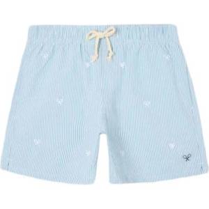 SILBON Бански гащета Silbon 1023103326 Fine Stripes swimming shorts - Blue (Green)