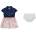 Guess Комбинирана рокля за бебе момиче с деним и цветя Guess