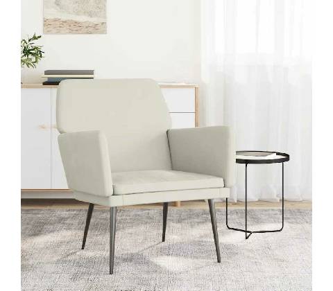 vidaXL 351412 krémové samet