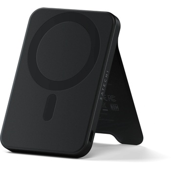Satechi Qi2 5000mAh Магнитен безжичен Powerbank със стойка, черен (STH194)