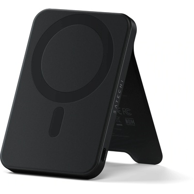 Satechi Qi2 5000mAh Магнитен безжичен Powerbank със стойка, черен (STH194)