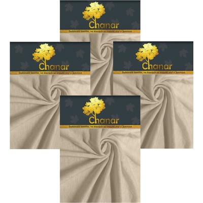 Top textil Prostěradlo Jersey Standard 4 ks krémové 90x200