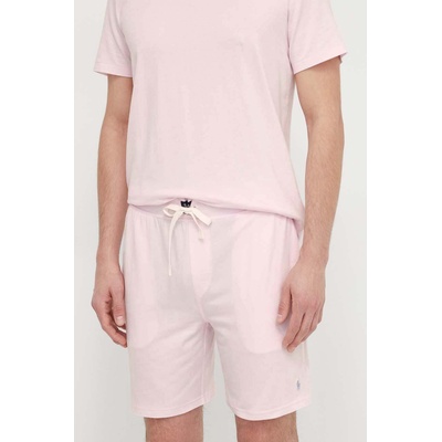 Ralph Lauren Късо долнище на пижама Polo Ralph Lauren мъжко в розово с изчистен дизайн 714931652 (714931652)
