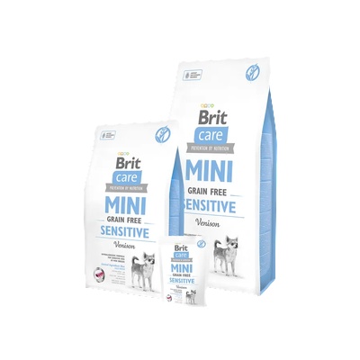 Brit Mini Sensitive Grain Free - с еленско месо, за малки породи с чувствителен стомах 400 гр