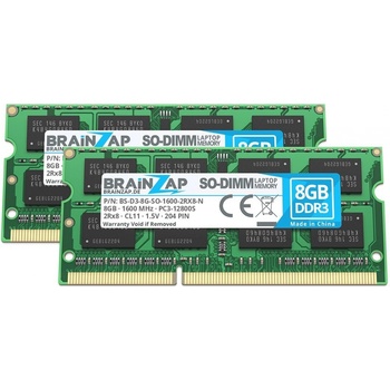 Brainzap DDR3 16GB 1600MHz CL11 (2x8GB) PC3-12800S