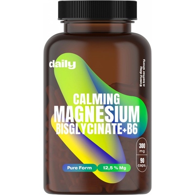 Daily Calming Magnesium Bisglycinate + B6 90 kapslí