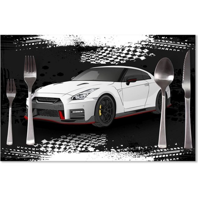 Sablio Prestieranie Nissan GTR 35 Čierny 40x30cm