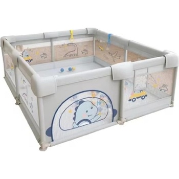 Sonne Бебешка ограда Sonne - Kai grey Junior, с килим и топки за игра, 150 х 200 х 65 cm (SONNE1110)