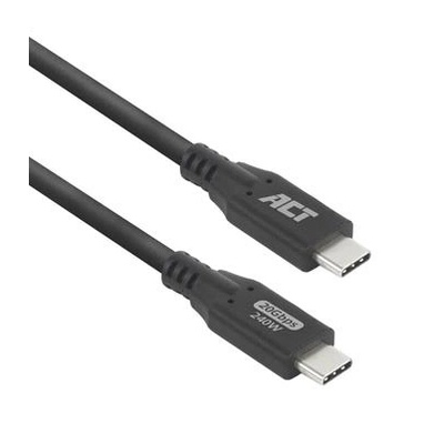 ACT Кабел USB-C - USB-C, 2 м / USB4, 20Gbps, 240W (AC7422)