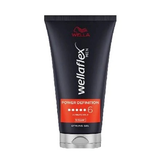 Wellaflex Гел за коса Wellaflex Men Power Definition с финална фиксация, 6/6 фиксация, 150 мл