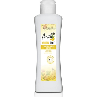 Salerm Biokera Yellow Shot obnovujicí šampon pro poškozené vlasy 300 ml