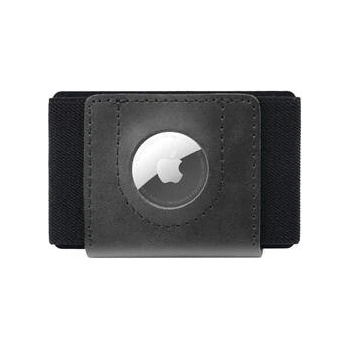 Fixed kožená peňaženka Tiny for AirTag z pravé hovězí kůže černá FIXWAT STN2 BK černá
