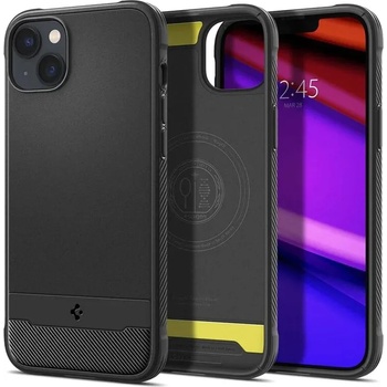 Spigen Калъф Spigen - Rugged Armor MagFit, iPhone 14 Plus, черен (8809811864038)