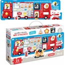 Puzzle s otvorem Hasičské auto 23 dílků