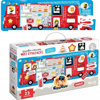 Puzzle s otvorem Hasičské auto 23 dílků