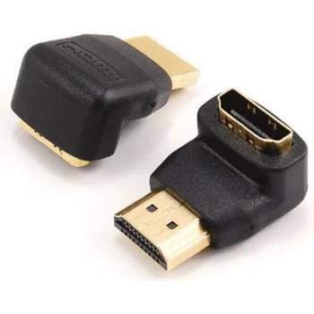 SBOX Преходник sbox hdmimf90, hdmi(м) към hdmi(ж), позлатени конектори, 90°, ъглов (hdmimf90)
