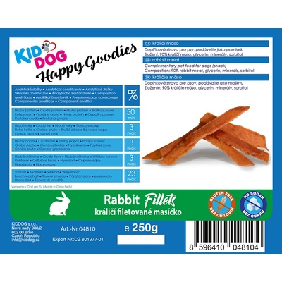 KidDog králičí filetované masíčko 250 g