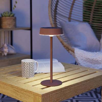 EGLO 75879-LED Настолна соларно-презареждаема лампа SIMERI LED/3W/5V 1800mAh IP44 оранжева (EG75879)