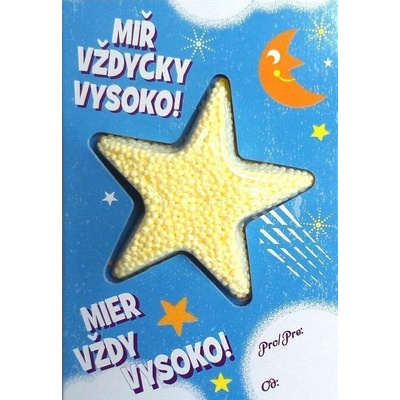 PlayFoam Přáníčko s modelínou Hvězda - Miř vždycky vysoko
