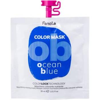 Fanola Color Mask подхранваща и оцветяваща маска за коса 30 ml нюанс Ocean Blue за жени