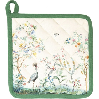 Clayre & Eef Chňapka-podložka Birds in Paradise 20 x 20 cm
