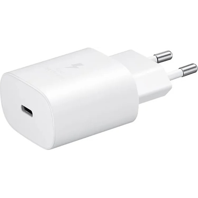 Samsung Захранване за ел. мрежа с технология за бързо зареждане с USB-C изход (бял) - Samsung Power Delivery 3.0 25W Wall Charger EP-TA800EWE (bulk)