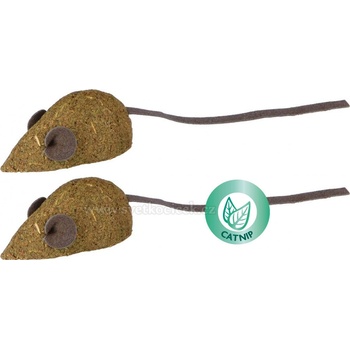 Trixie Myš catnip 5 cm s koženým ocáskem - 2 ks v balení