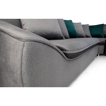 Image 1 of Kambo Ъглов диван Модена, лъскаво сиво, Monolith