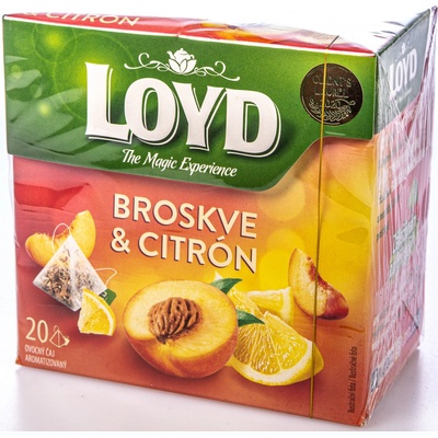 Loyd čaj pyramida broskve a citron 20 x 2 g