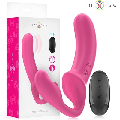 Intense amy double vibrator 20 cm pink remote control
