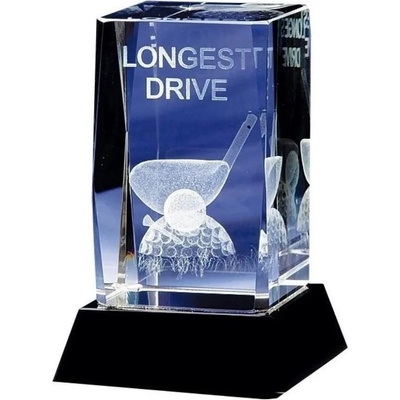 Longridge Longest Drive Crystal Голф трофеи (CR9256)