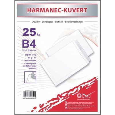 Harmanec-Kuvert Poštovní obálka B4 samolepicí - 25 ks